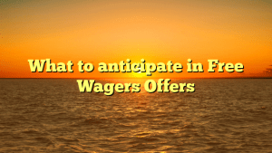 What to anticipate in Free Wagers Offers