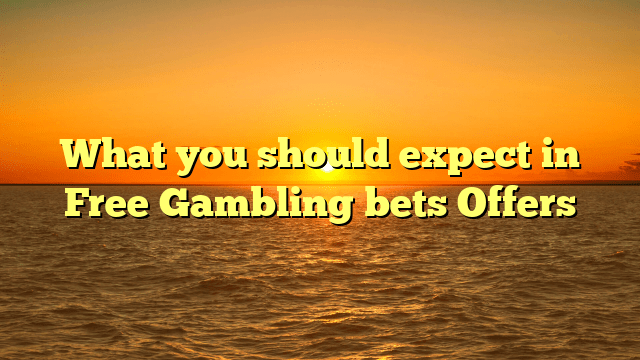 What you should expect in Free Gambling bets Offers